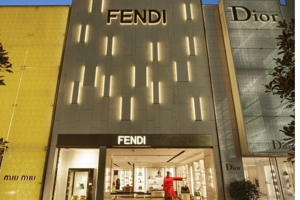 İstinyePark Fendi Mağazası projesinden saha fotoğrafı