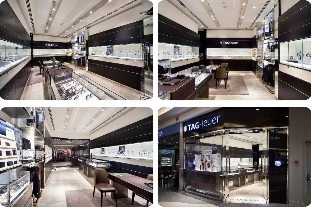 TAG Heuer İstinyePark mağazasında mekanik tesisat ve iç mekan uygulamaları